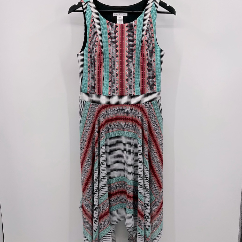 Robbie Bee Boho Sleeveless Scarf Dress - Size: 8